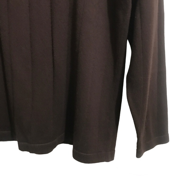Dress Barn Long Sleeve Crew Neck cotton Blend Sweater - Picture 3 of 5